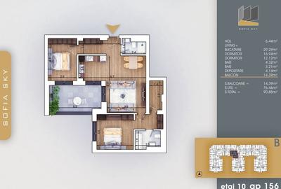 3 camere cu dormitor matrimonial si dressing 7 min M Nicolae Teclu Titan Pallady 3 camere cu dormitor matrimonial si dressing 7 min M Nicolae Teclu Titan Pallady - 6