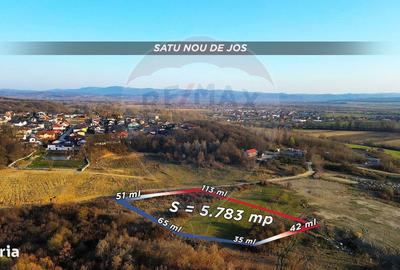 Teren de 5783 mp, în Groși - 2