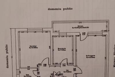 Apartament cu 2 camere decomandat în Exterior Vest