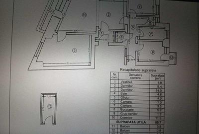Apartament cu 3 camere semidecomandat, mobilat în Cantemir