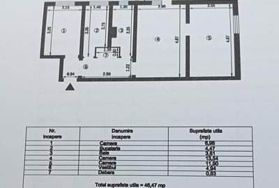 Apartament cu 3 camere nedecomandat în Alexandru cel Bun