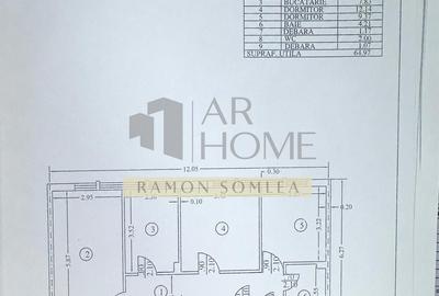 Apartament cu 3 camere decomandat în Ultracentral