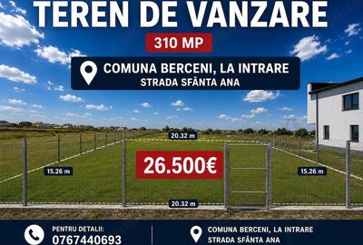 Teren de 310 mp, în Berceni