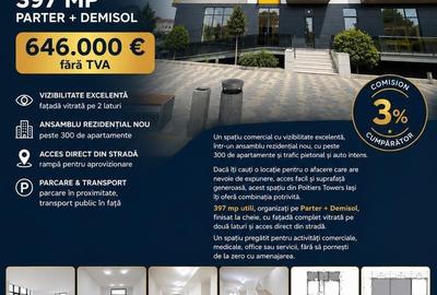 Spațiu comercial, de 397 mp, în Cug