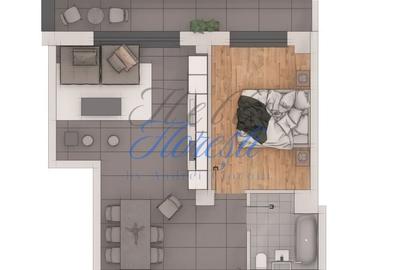 Apartament cu 2 camere decomandat în Florești