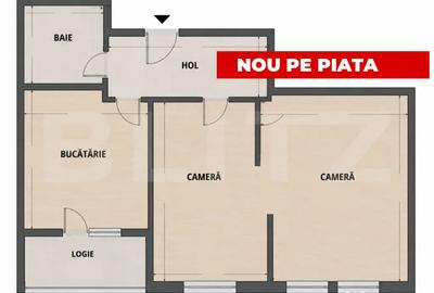Apartament cu 2 camere semidecomandat în Mărăști - 1