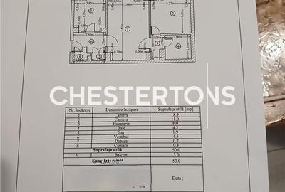 Apartament cu 2 camere în Olteniței