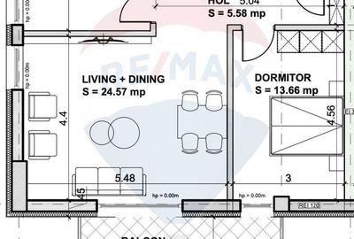 Apartament cu 2 camere în Mihai Bravu
