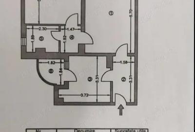 2 camere Fratii Golesti etaj 1din9 60mp bloc 1987 87000euro - 1