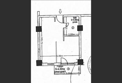 Garsonieră de 32 mp + balcon, etaj intermediar - 9