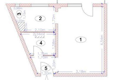 Garsonieră decomandată în Grigorescu