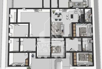 Jumatate de duplex nou cu 4 camere,Parta - 3