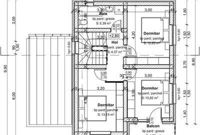 Casă cu 3 camere în Păulești - 8