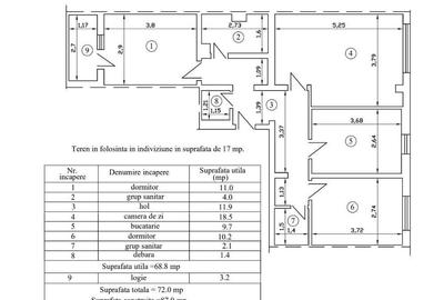 Apartament cu 3 camere decomandat în Central - 2