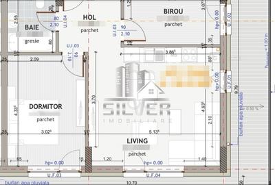 Apartament cu 3 camere recent finisat+terasa de 28 mp/CF. - 13