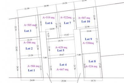 Teren Construcții intravilan de 530 mp, în Ciofliceni - 2