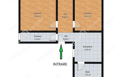 Casă cu 2 camere cu Canalizare în Slimnic - 15
