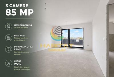 Apartament cu 3 camere semidecomandat în Central