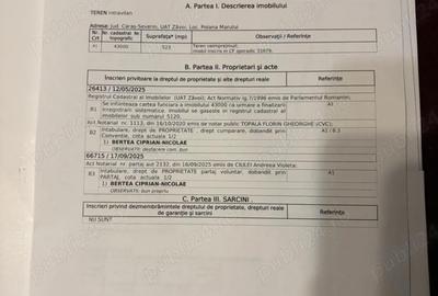Teren de 523 mp, în Poiana - 5