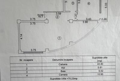 Apartament cu 2 camere decomandat, mobilat în Tomis Nord - 10