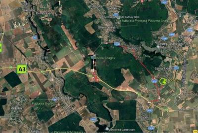 Teren de 1100 mp, în Gruiu - 2