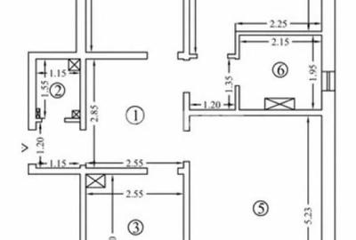 Apartament cu 3 camere decomandat în Dacia