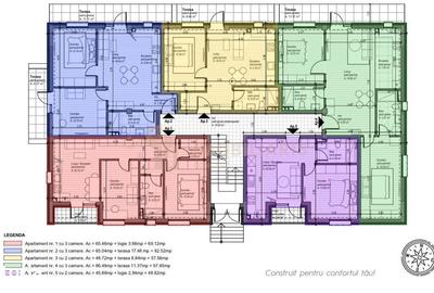 Apartament cu 2 camere decomandat în Central - 2