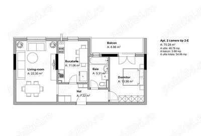 Apartament 2 Camere Fundeni - Dobroiesti - 5
