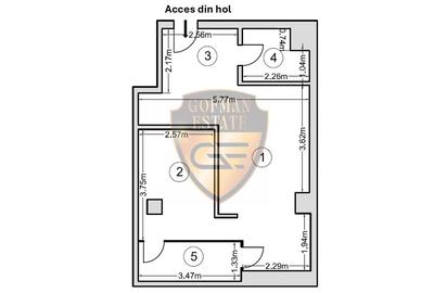 Apartament cu 2 camere semidecomandat în Tomis Nord - 5