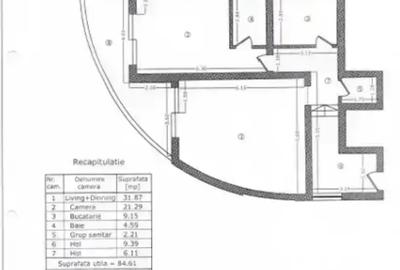 Apartament 2 camere, 99,35mp din care terasa 14,74 mp, zona Herăstrău - 8