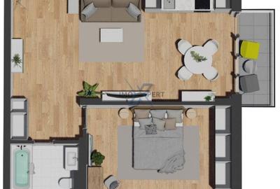 Apartament finisat 2 camere, etaj intermediar, zona Vivo - 1