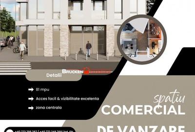 Spațiu comercial, de 81 mp, în Central