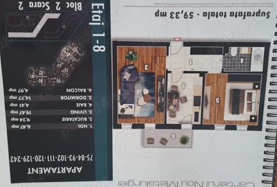 Apartament cu 2 camere decomandat în Berceni - 2