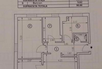 Apartament cu 3 camere decomandat în Central