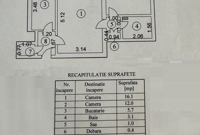 Vanzare apartament renovat doua camere mobilat/utilat Palatul Cotroceni - 15