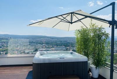 Penthouse de inchiriat cu jacuzzi, 90 mp si 80 mp terasa, zona Gruia - 3