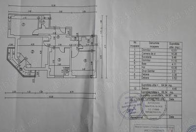 Vand apartament cu 3 camere Central - 1