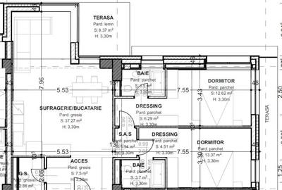 Apartament 3 camere, 93,5 mp, terasa 15,4 mp, zona centrala - 1