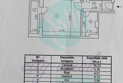 Garsonieră decomandată, mobilată în Unirii - 9