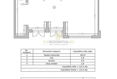 Spatiu comercial stradal, 115,40 mp, Drumul Binelui, Metalurgiei Park - 8