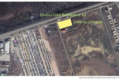DE INCHIRIAT! Teren intravilan 2850mp dubla deschidere ,cartier Ferme Otopeni - 2
