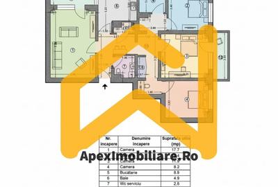 Apartament cu 4 camere decomandat în Tineretului
