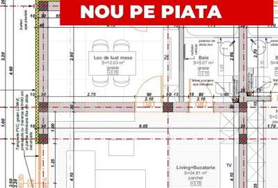 Apartament cu 2 camere, 41,91 mp + balcon 7,6 mp, zona Hotel IQ - Giroc - 1