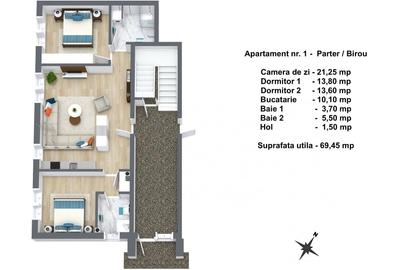 Dezvoltator - Apartament 3 camere - 1
