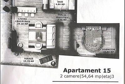 PF vand Apt. 2 camere complet utilat -Semicentral,Terasa(20mp),parcare subterana - 9