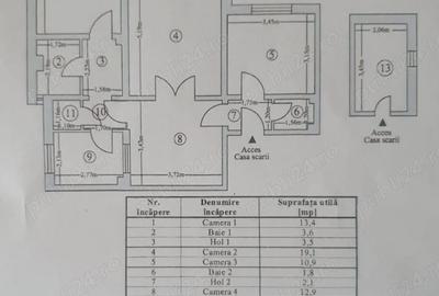 Apartament cu 4 camere decomandat în Nord - 5