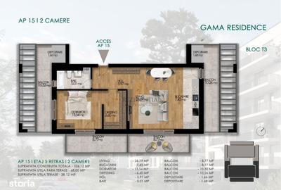 Apartament cu 2 camere în Olteniței - 5