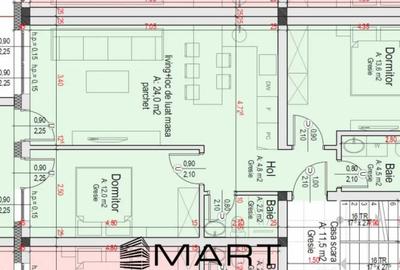 Apartament cu 3 camere decomandat în Turnișor - 2