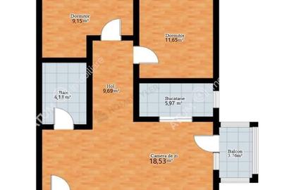Apartament cu 3 camere la etaj 2 si boxa depozitare zona Arhitectilor Apartament cu 3 camere la etaj 2 si boxa depozitare zona Arhitectilor - 11
