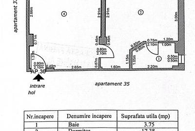 Apartament cu 2 camere semidecomandat în Central - 6